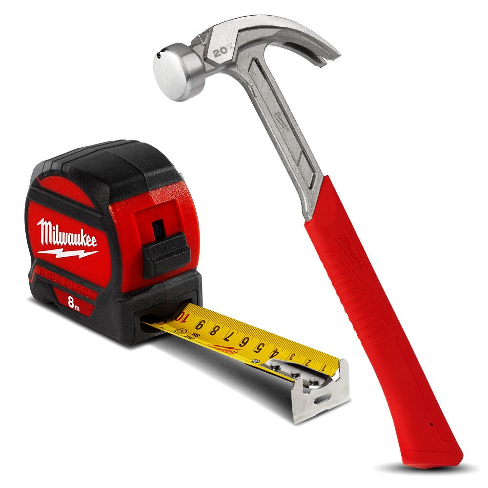 milwaukee-claw-hammer-tape-measure